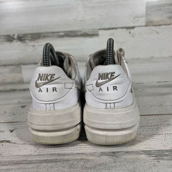 Nike‎ Womens Air Force One Platform Sneaker Athletic Shoes Triple White Size 7 - Picture 3 of 8